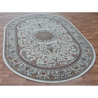 Иранский ковер Farahan 3818 Крем овал